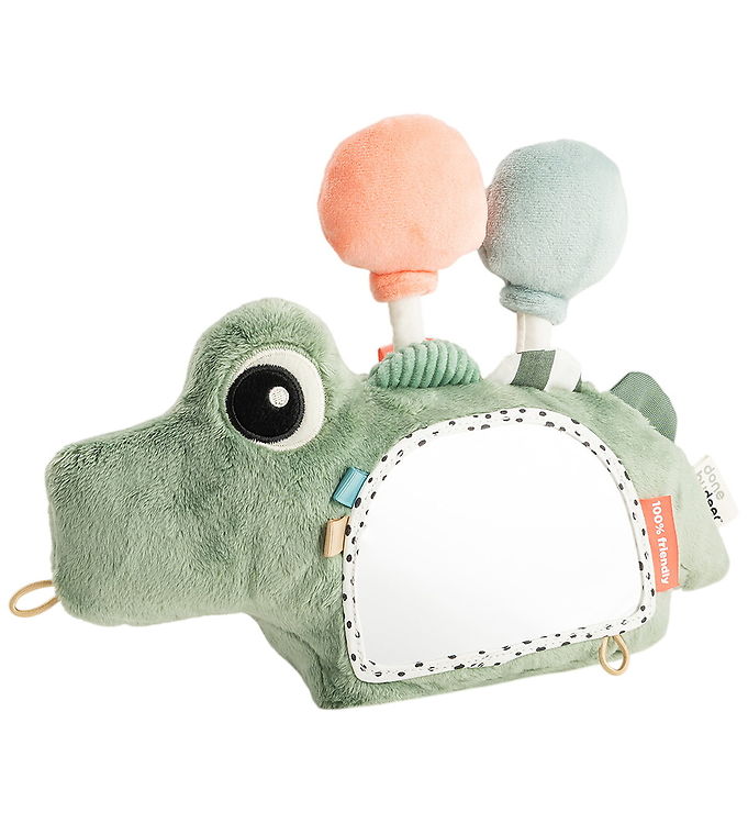 Done by Deer Aktivitetslegetøj - Gulvspejl - Croco - Grøn