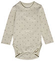 Hummel Bodysuit l/s - HmlMini Bee - Silver Birch