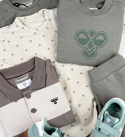 Hummel Body l/æ - HmlMini Bee - Silver Birch