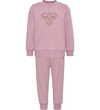 Hummel Sweatsæt - HmlMini - Mauve Shadow