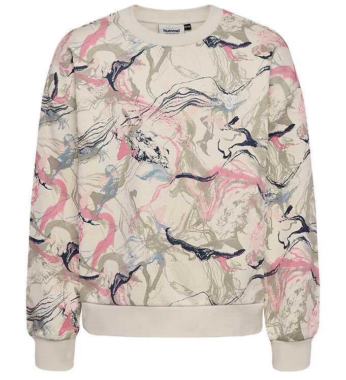Hummel Match Point JR Sko - White/Blue/Pink