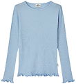 Mads Nørgaard Bluse - Pointella Trudy - Kaschmir Blue