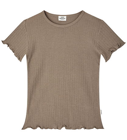 Mads Nørgaard T-shirt - Pointella - Walnut