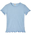 Mads Nørgaard T-shirt - Pointella Trixina - Cashmere Blue