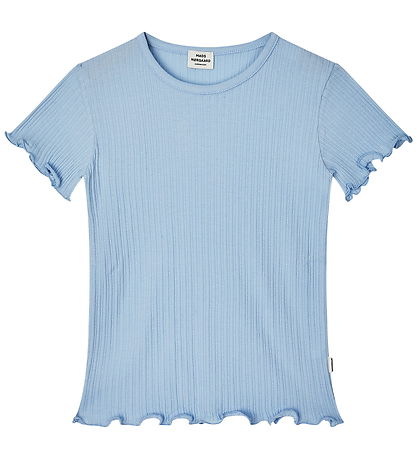Mads Nørgaard t-shirt - Pointella Trixina - Cashmere Blue