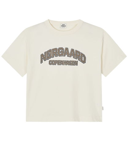 Mads nørgaard T-shirt - Tristi - Vanilla Ice/Walnut