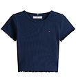 Tommy Hilfiger T-shirt - Rib - Essential - Dark Night Navy