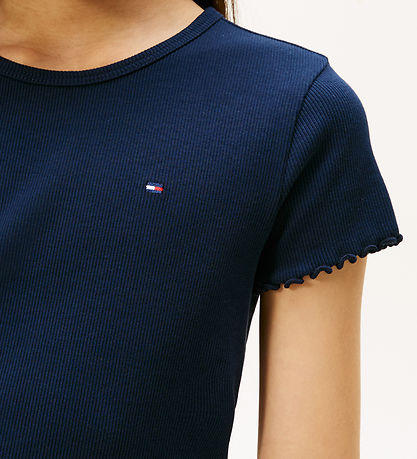 Tommy Hilfiger T-shirt - Rib - Essential - Dark Night Navy
