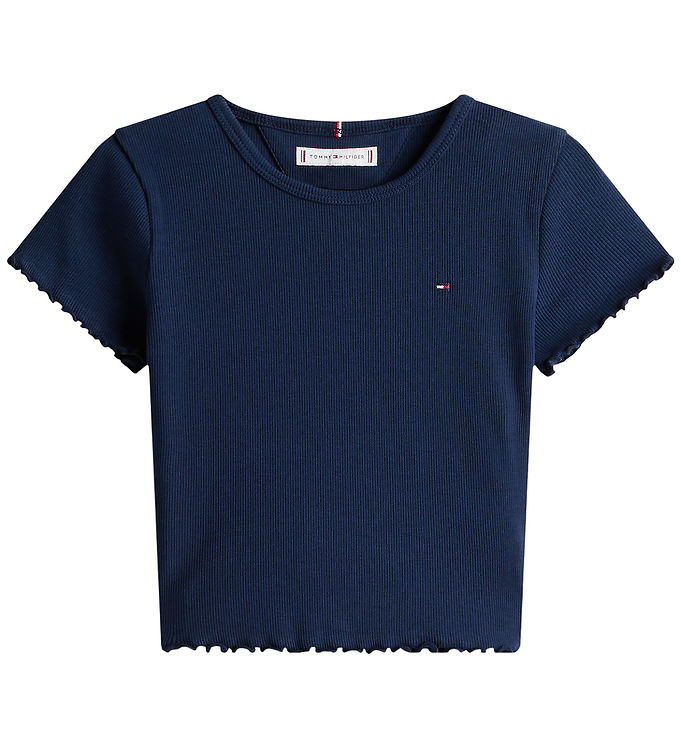Tommy Hilfiger T-shirt - Rib - Essential - Dark Night Navy