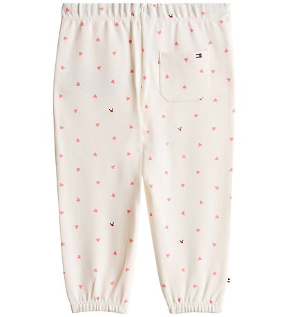 Tommy Hilfiger Sweatpants - Ancient White/Aop Hearts