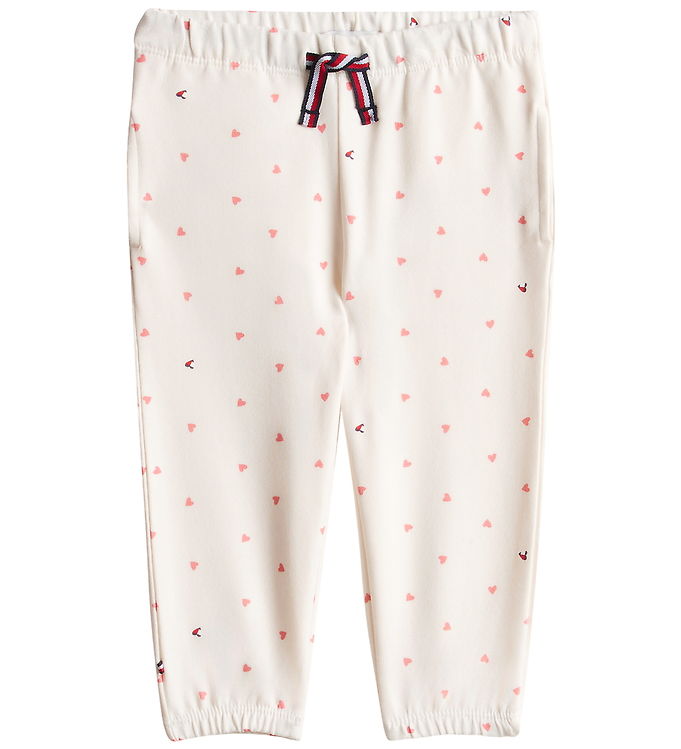 Tommy Hilfiger Sweatpants - Ancient White/Aop Hearts