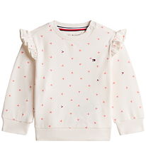 Tommy Hilfiger Sweatshirt - Ancient White/Aop Hearts