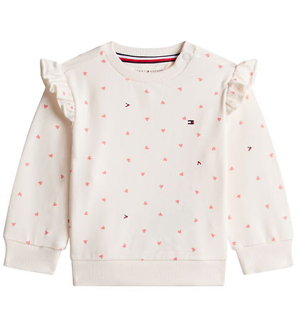 Tommy Hilfiger Sweatshirt - Ancient White/Aop Hearts