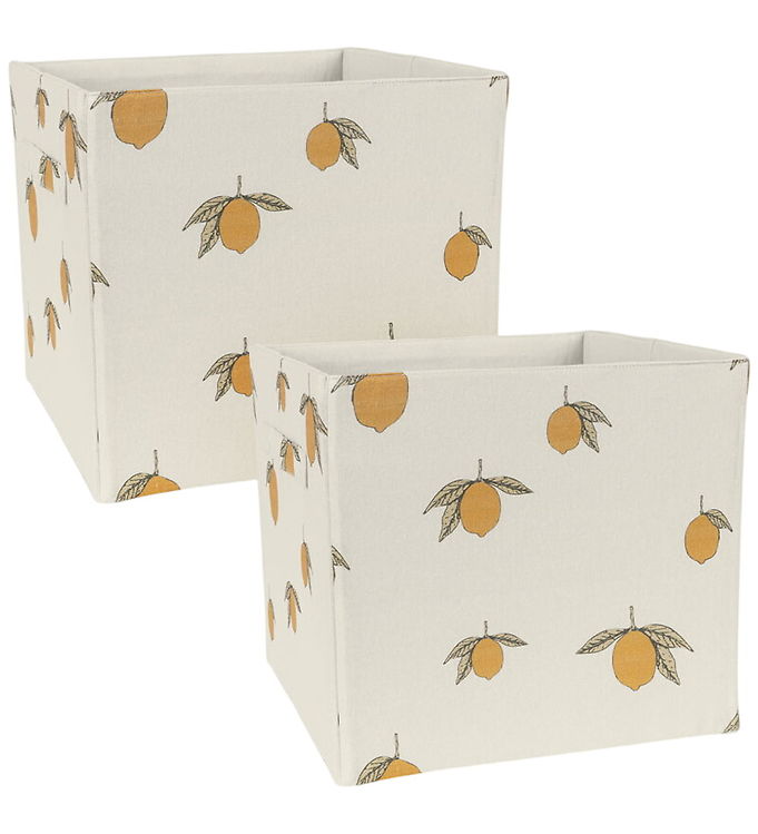Konges Sløjd Opbevaringskasser - 2-pak - Lemon