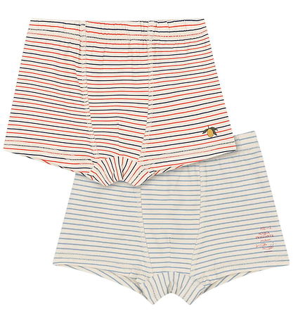 Konges Sløjd Boxershorts - 2-Pak - Stripe Bluie/Stripe Tricolore