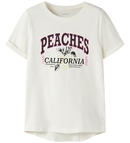 Name It T-shirt - NkfVix - Cloud Dancer/Peaches