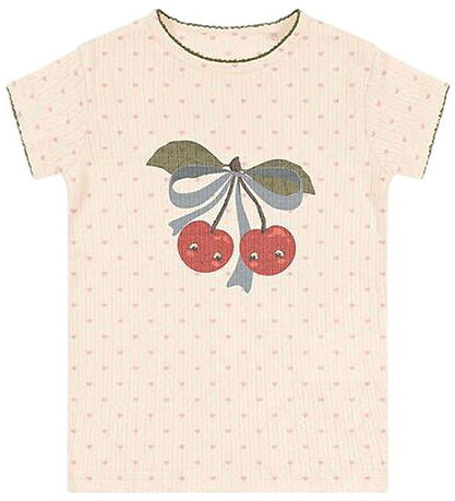 Konges Sløjd T-shirt - Hulmønster - Minnie - Minnie Coeur