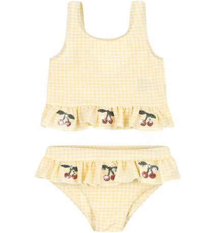 Konges Sløjd Bikini - Etta - Banana Almond Check