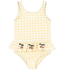 Konges Sløjd Badedragt - Etta - Banana Almond Check