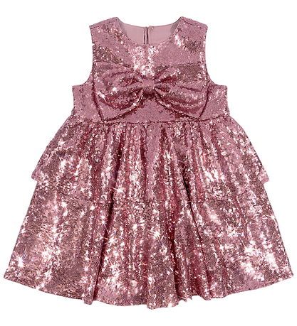 Konges Sløjd Kjole - Rosie - Mellow Rose m. Pailletter