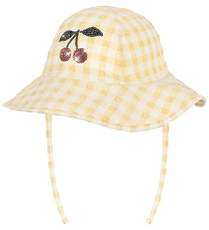 Konges Sløjd Badehat - Etta - UV40+ - Banana Almond Check