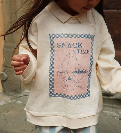 Konges Sløjd Polobluse - Sweat - Spotty - Buttercream