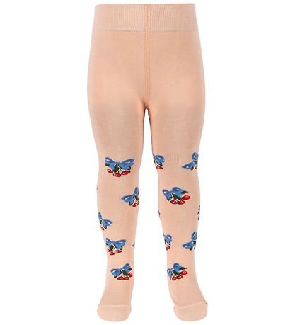 Konges Sløjd Strømpebukser - Jacquard - 2-pak - Amarena/Tramonto