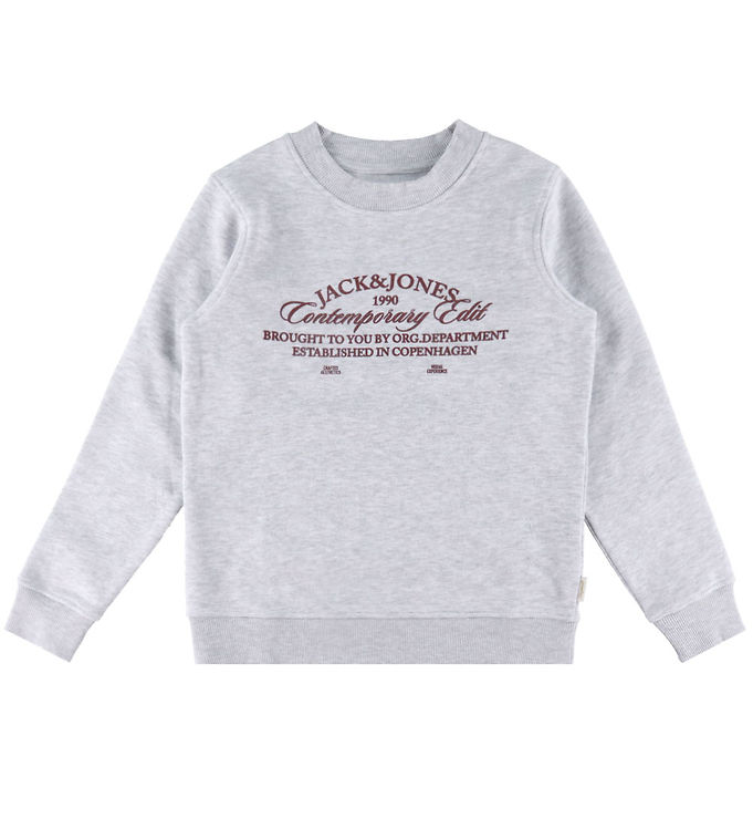 Jack & Jones Sweatshirt - JorNantucket - Bright White/MELANGE