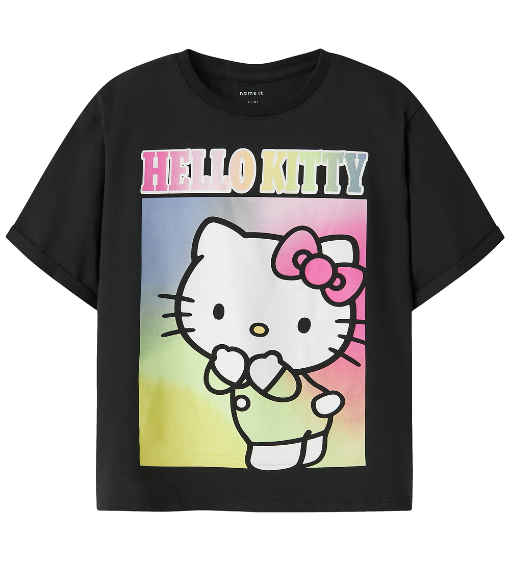 Name It T-Shirt - NkfForma - Hello Kitty - Schwarz - Name It - 6 Jahre (116) - T-Shirts