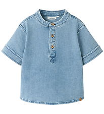 Lil' Atelier Skjorte - NmmDeva - Medium Blue Denim