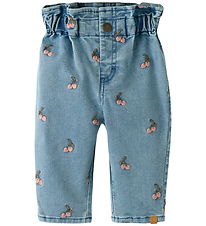 Lil' Atelier Jeans - NbfDeva - Medium Blue Denim/CHERRY