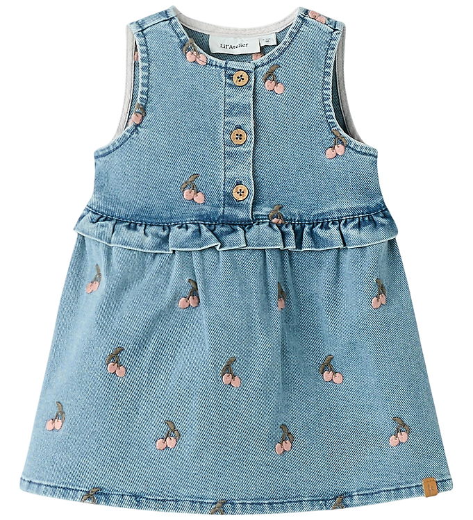 Lil' Arelier Spencer - NbfDeva - Medium Blue Denim/CHERRY