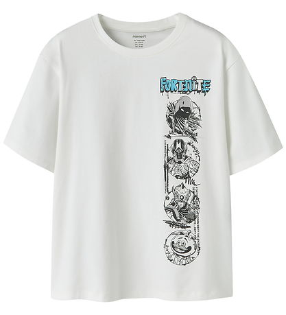 Name It T-shirt - Noos - NkmMod - Bright White/Fortnite