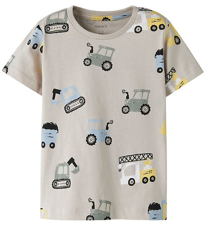 Name It T-shirt - NmmDanny - 3-pak - Cloud Dancer/Blue Fog/Chate