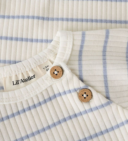 Lil Atelier Body K/Æ - Noos - NbmKail - Coconut Milk/Zen Blue