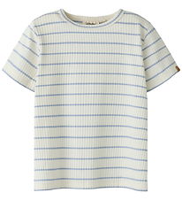Lil Atelier T-shirt - Noos - NmmKail - Coconut Milk/Zen Blue