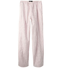 LMTD Bukser - Poplin - Wide - NlfKelle - Pink Marshmallow/Black