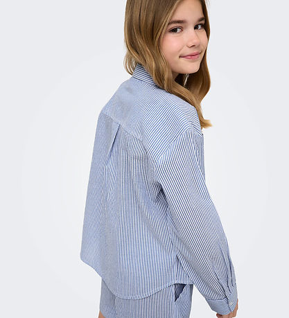 Kids Only Skjorte - KogSmilla - Cloud Dancer/Clear Sky