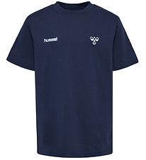 Hummel T-shirt - hmlJR Graphic - Dress Blues