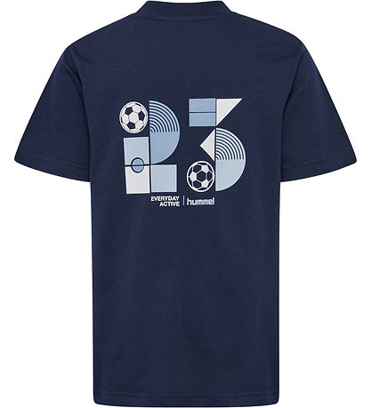 Hummel T-shirt - hmlJR Graphic - Dress Blues