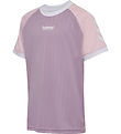 Hummel T-shirt - hmlJR Stripe - Lavender Mist