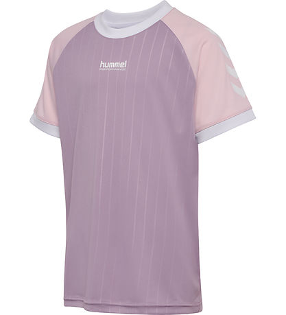 Hummel T-shirt - hmlJR Stripe - Lavender Mist