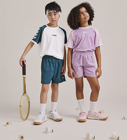 Hummel T-shirt - hmlJR Stripe - White