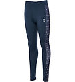 Hummel Leggings - hmlJR - Mix Mid Waist - Black Iris