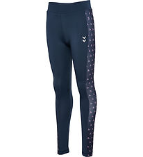 Hummel Leggings - hmlJR - Mix Mid Waist - Black Iris