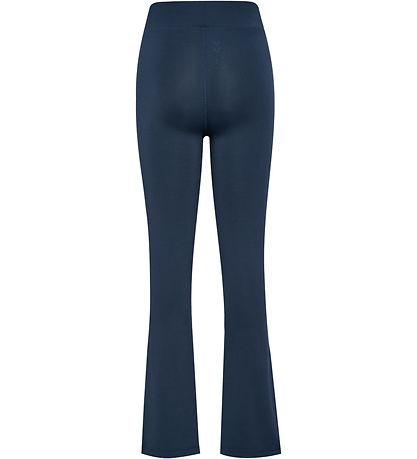 Hummel Leggings - High Waist Flared - Black Iris/Black Iris