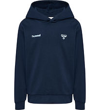 Hummel Hættetrøje - hmlJR - Graphic - Dress Blues