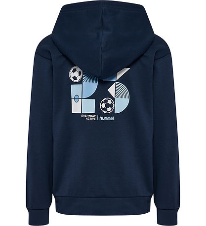 Hummel Hættetrøje - hmlJR - Graphic - Dress Blues