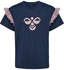 Hummel T-shirt - hmlJR - Glitter - Black Iris