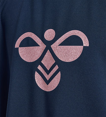 Hummel T-shirt - hmlJR - Glitter - Black Iris